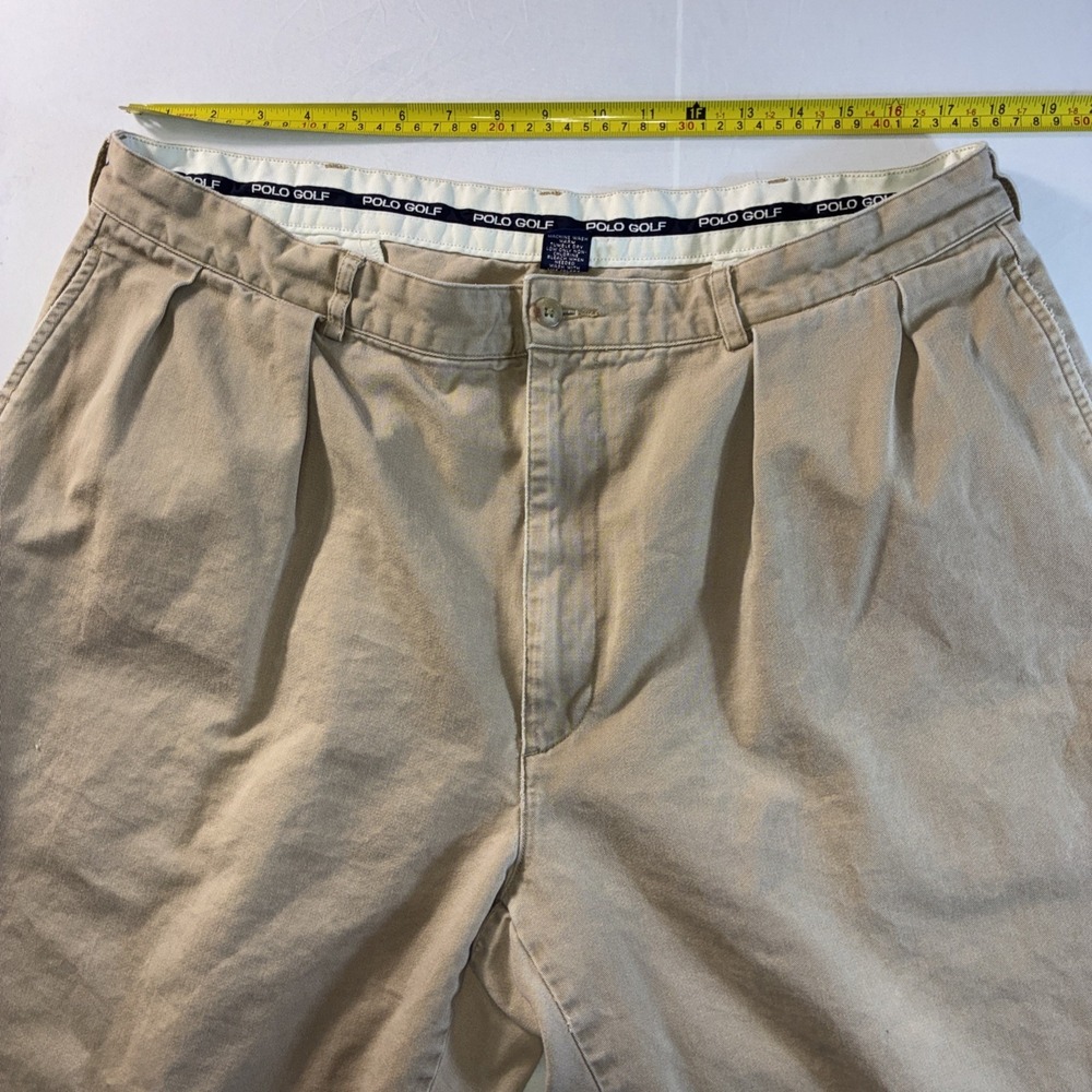 Polo Ralph Lauren Golf Khaki VTG Chino Pants Men's 40x32 Beige - Picture 4 of 16